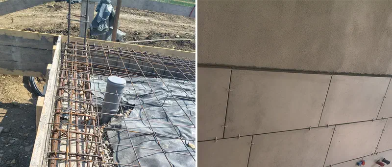 Armătură din oțel-beton la o fundație și montajul faianței – două decizii, doi decidenți