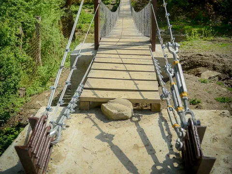 Kábelhidak (függőhidak), Etéd és Kőrispatak – 5. kép