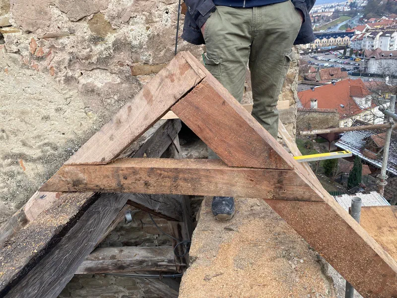 A segesvári várfal megerősítése és restaurálása – 4. kép